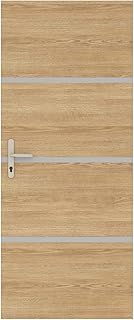 Nordlinger Kit de rénovation de porte Décor Chêne Naturel 890510 4 feuilles de placage 85 x 50 cm & 3 profils 85 x 2 cm