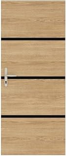 Nordlinger Pro Kit de rénovation de porte Décor Chêne Naturel 890513-4 feuilles de placage 85 x 50 cm & 3 profils noirs 85 x 2 cm