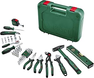 Bosch Home and Garden Set d’outils à main « Advanced » 52 pièces Bosch (set d’outils de grande qualité pour les bricoleurs passionnés et expérimentés;longévité élevée ; matériaux de grande qualité)