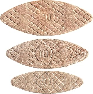 Trend Ensemble de 100 pièces de biscuits de raccordement en hêtre (No. 0, 10, 20) pour menuiserie, assemblage et encadrement de meubles, BSC/MIX/100