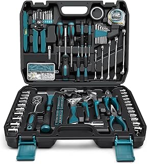 Sundpey Boite a Outils Complete 281 pièces - Caisse a outil pour Hommes et Femmes Malette Outils Complet Avec Ensemble de Clés à Douille Ensemble de Tournevis Clé Hexagonale Métrique Pinces