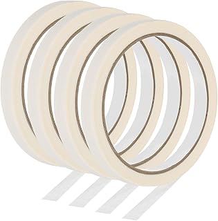 PATIKIL Ruban de Masquage, 4 Rouleaux 22 Yard x 0.4 Pouce Ruban Adhésif Multi-Surfaces Sans Résidus pour Peinture Murale, l