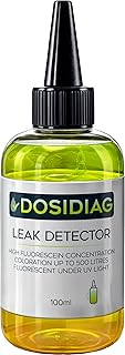 Détecteur de fuite DOSIDIAG | Recherche de fuite Universelle : Piscine, SPA, Plomberie, Toiture, Voiture | Fluorescéine haute concentration | Colorant Traceur