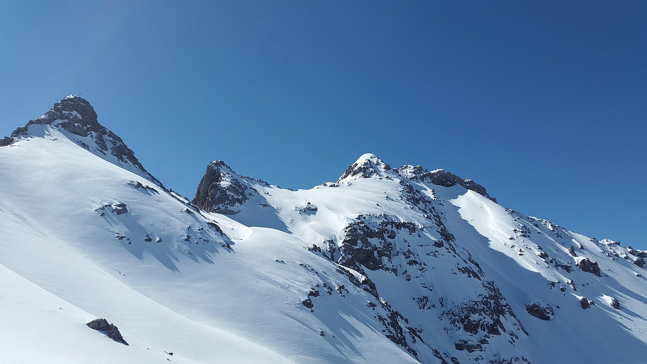 Home stone kar tip, alps, lechtal, pewter tip, winter, nature, mountains, snowy